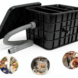 LEISHENYIN Grease Trap 9.2 Gallon Commercial Kitchen Filter-0
