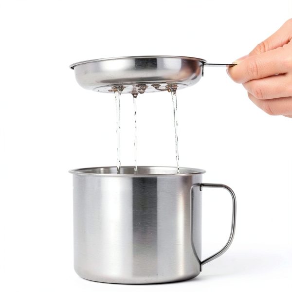 HCXCQLSUY Grease Container Stainless Steel Strainer Lid-1