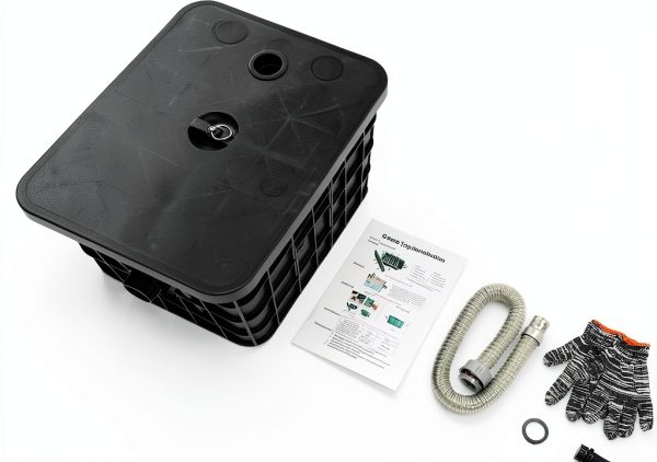 LEISHENYIN Grease Trap 9.2 Gallon Commercial Kitchen Filter-2