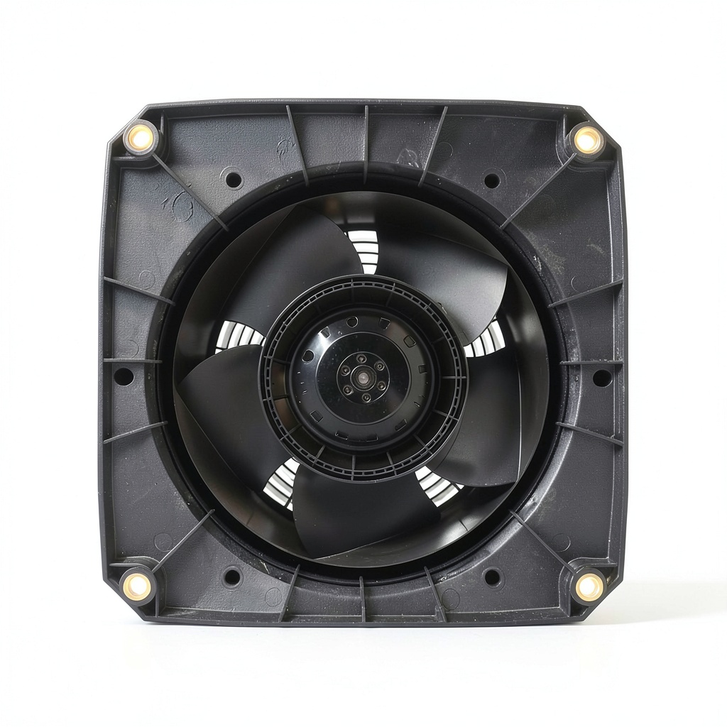Ebm Papst spindle motor fan installed in an air conditioning unit