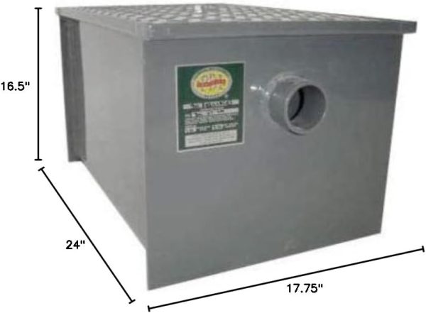 KPS Grease Trap 30lb Carbon Steel Commercial Kitchen-3
