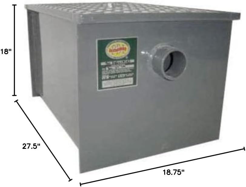 KPS commercial grease trap installed in a restaurant kitchen