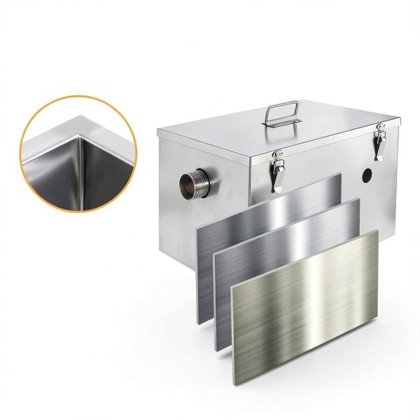 BEAMNOVA Commercial Grease Traps 201 Stainless Steel-3