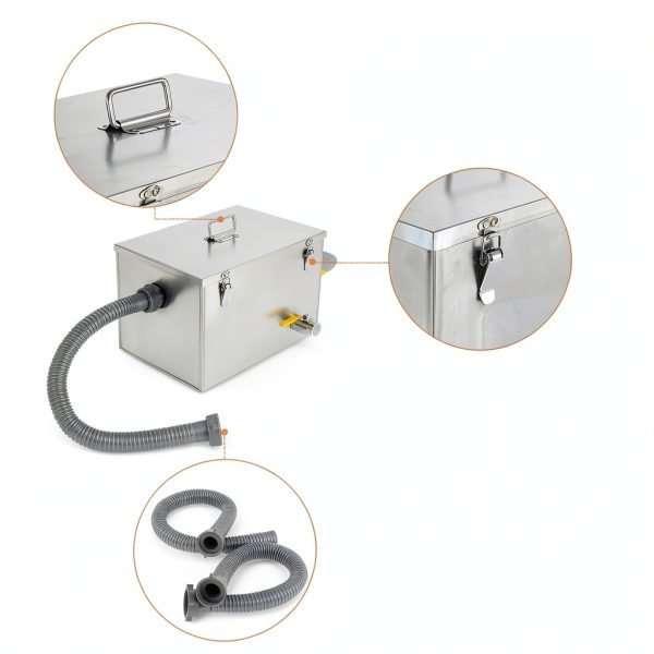 BEAMNOVA Commercial Grease Traps 201 Stainless Steel-7