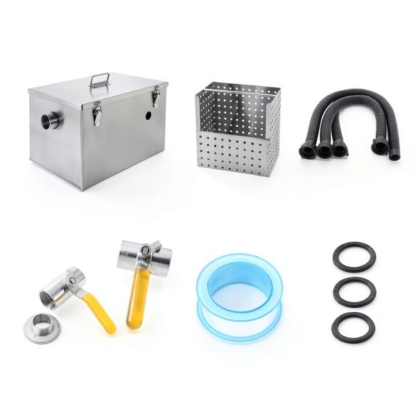 BEAMNOVA Commercial Grease Traps 201 Stainless Steel-4