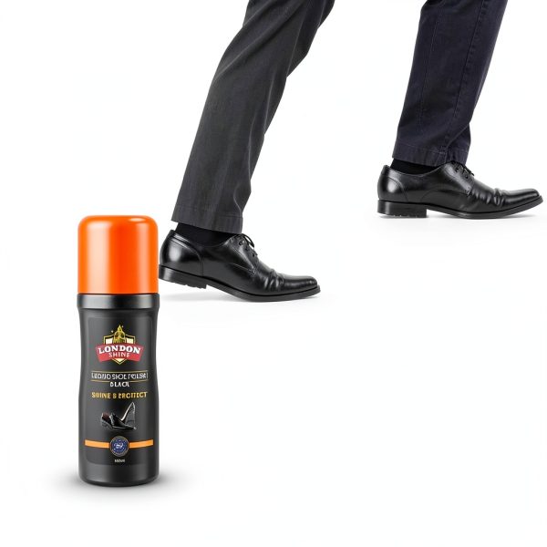 Shoe Shine Black Liquid Polish - Instant Waterproof Leather Shine-4
