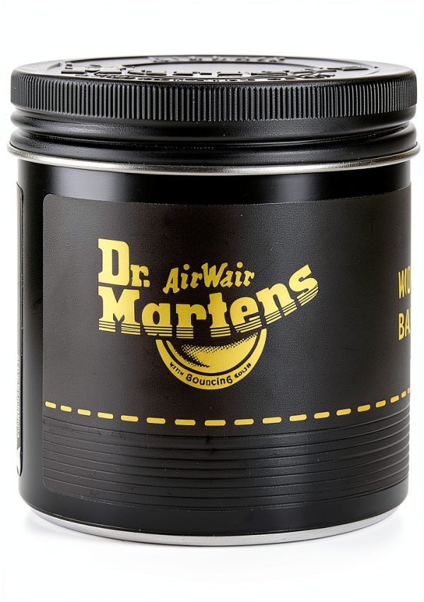 Dr Martens AC787000 Black Leather Shoe Polish Nourishing Wax for Men-0