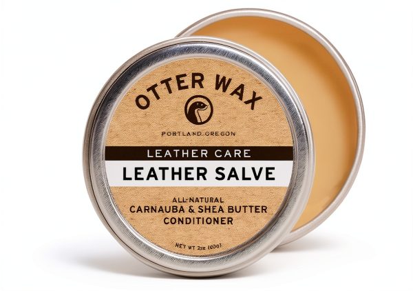 Otter Wax Leather Salve 0005 2oz Natural Non‑Toxic Conditioner-2