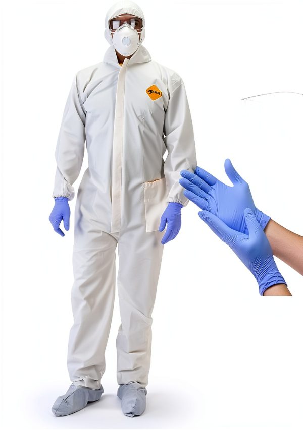 Tiger Tough Disposable Coverall Set with Gloves & Glasses 2802-1-XL-0