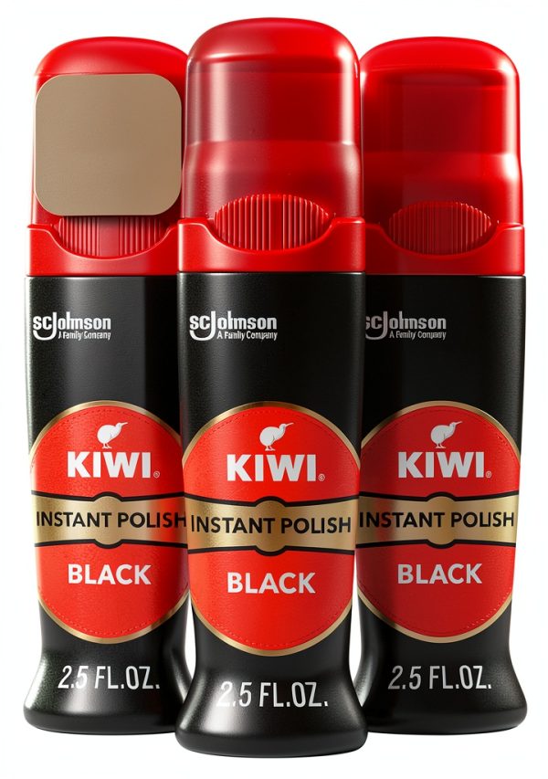 Kiwi Instant Shine & Protect Shoe Polish by AmazonUs 317310 Black-0