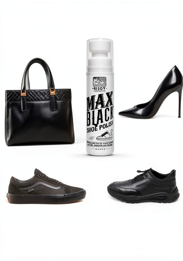 Max Black Shoe Polish Leather and Textile Conditioner with Oils-4