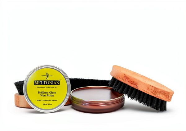 Meltonian Brilliant Gloss Wax Polish 100ml Black Shoe Shine Wax-2