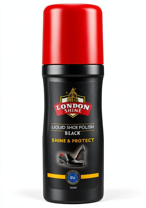Shoe Shine Black Liquid Polish - Instant Waterproof Leather Shine-0