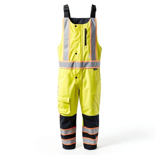 Global Glove High Visibility Winter Bibs Yellow/Green 2XL/3XL-3
