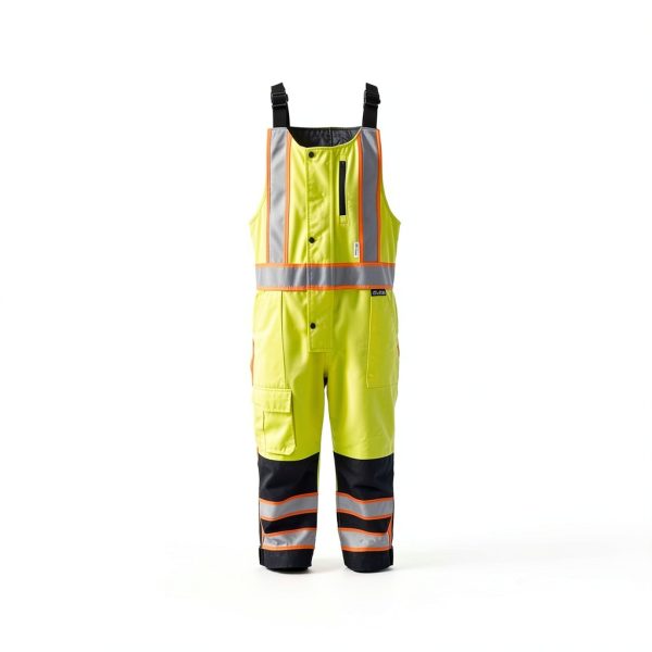 Global Glove High Visibility Winter Bibs Yellow/Green 2XL/3XL-2
