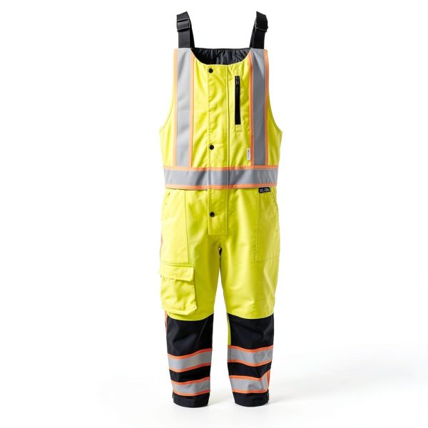 Global Glove High Visibility Winter Bibs Yellow/Green 2XL/3XL-1