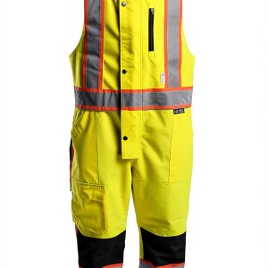 Global Glove High Visibility Winter Bibs Yellow/Green 2XL/3XL-0