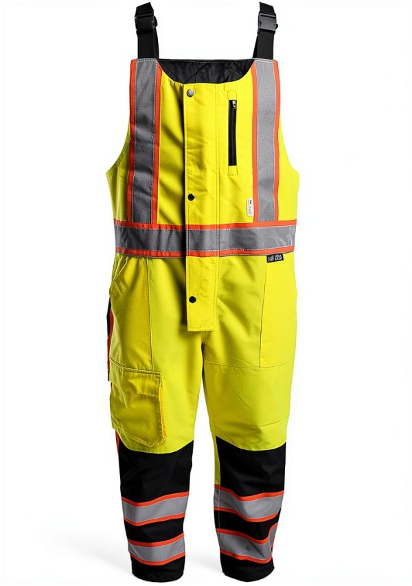 Global Glove High Visibility Winter Bibs Yellow/Green 2XL/3XL-0