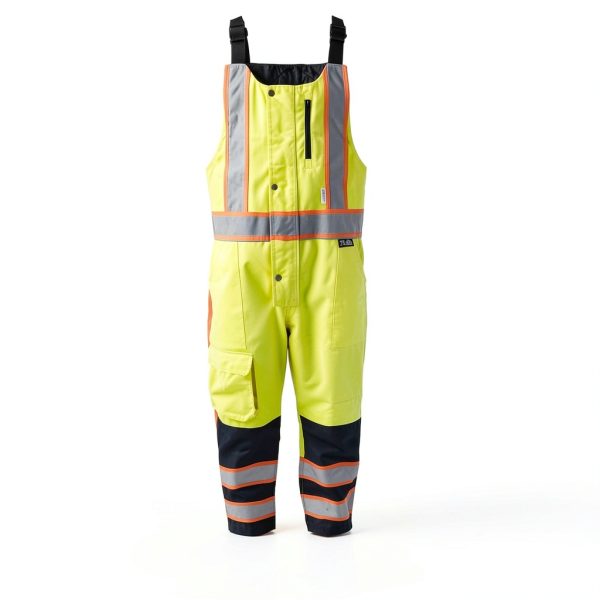 Global Glove High Visibility Winter Bibs Yellow/Green 2XL/3XL-4