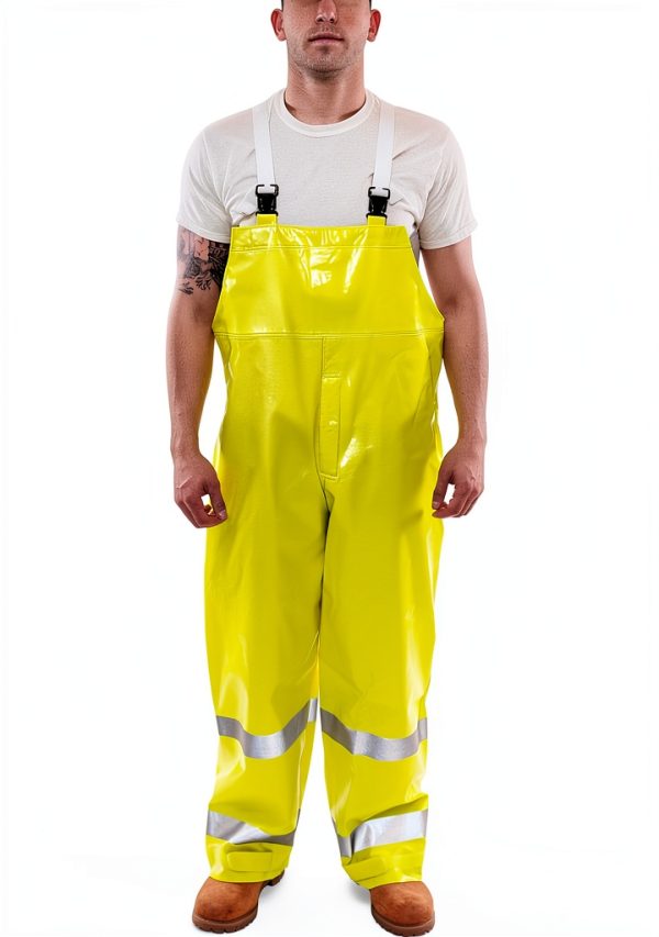 Comfort Brite Yellow Overalls Waterproof with Quick Release Suspenders-0