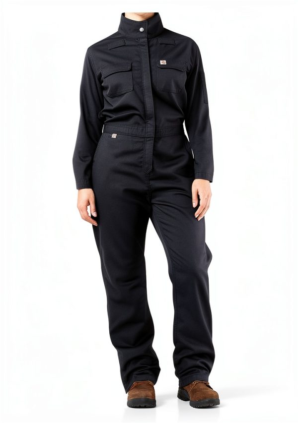 Carhartt Women's Flame Resistant Rugged Flex Twill Coverall Dark Navy-0