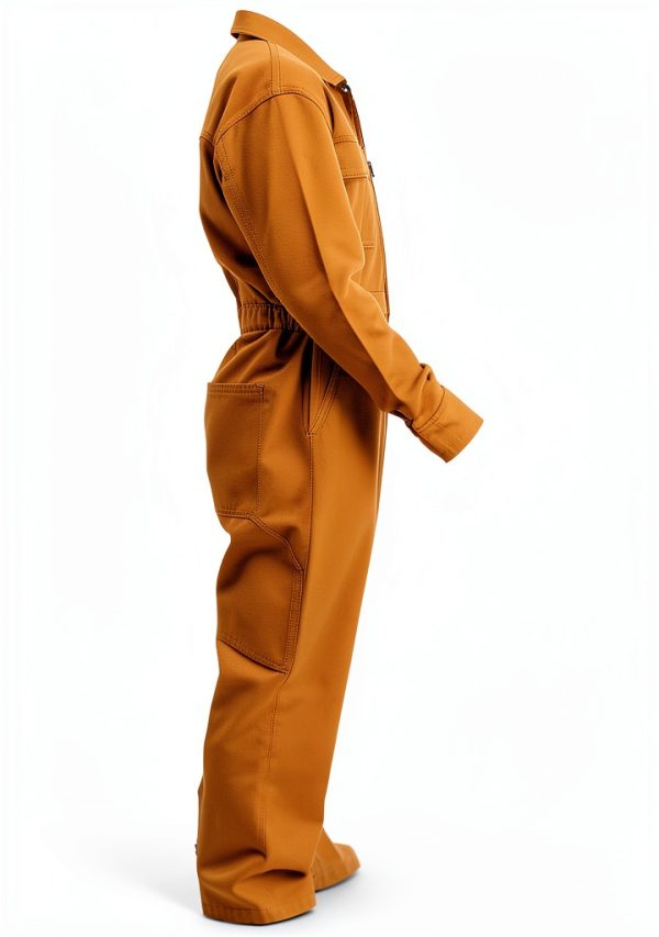 Just In Trend Classic Safety Work Coverall - Long Sleeve - 100% Cotton - 7 oz-2