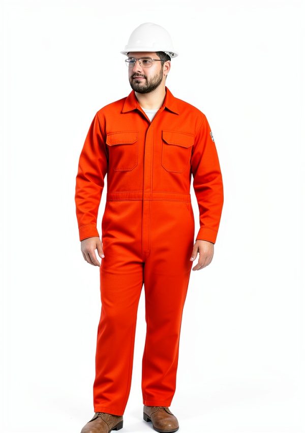 Just In Trend Classic Safety Work Coverall - Long Sleeve - 100% Cotton - 7 oz-1