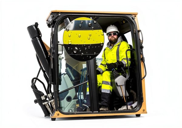 Ergodyne GloWear 8918BK Rain Bibs, Black Bottom, High Visibility, Reflective, ANSI Compliant, Lime, Large US-1