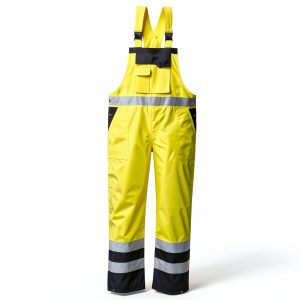 Portwest S488 Waterproof Hi Vis Safety Overalls, Contrast Bib and Brace Breathable Workwear Yellow/Black, 4X-Large-0