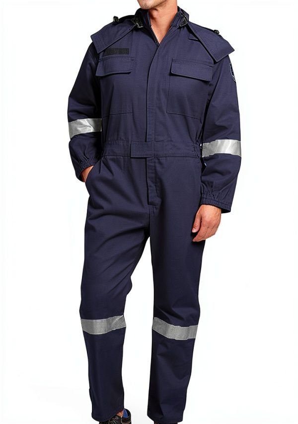 Thatrich Insulated Coveralls Hooded Hi Vis Unisex Work Overalls-0