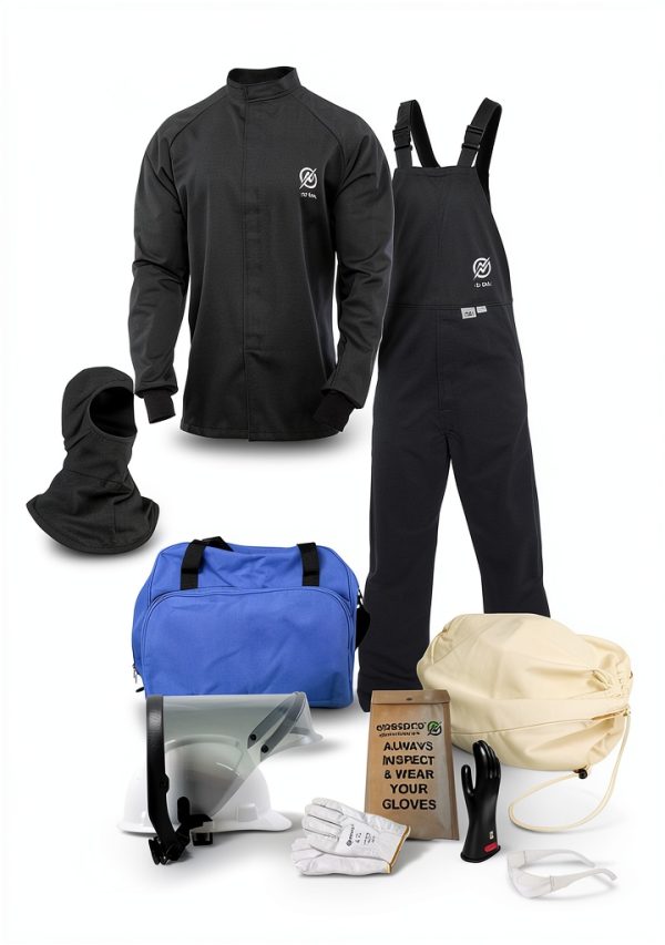 Enespro ArcGuard CAT 2 12 Calorie Ultrasoft Arc Flash Suit Kit with-0