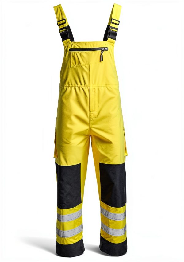 DOME75 Dynamic Series DRB3452 Class E Rain Bib with Reflective Tape-0