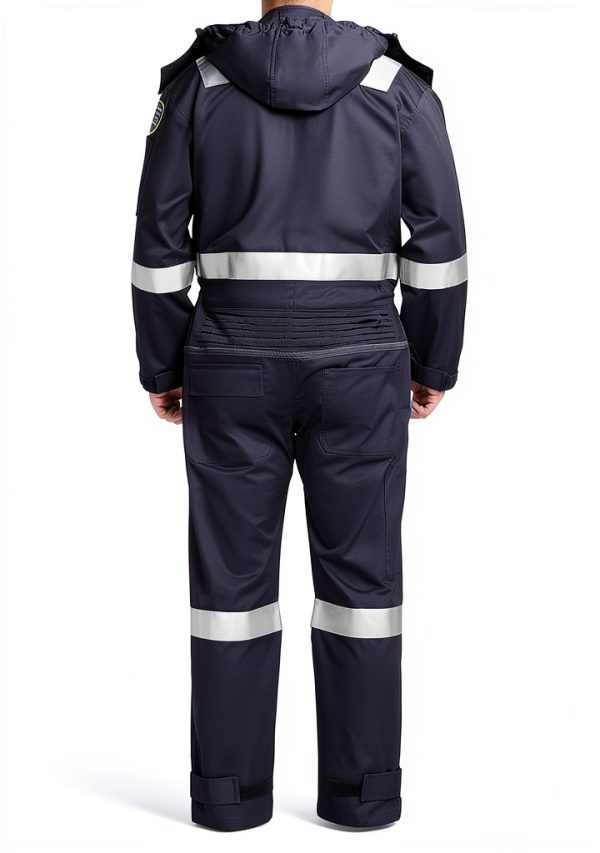 Thatrich Insulated Coveralls Hooded Hi Vis Unisex Work Overalls-1
