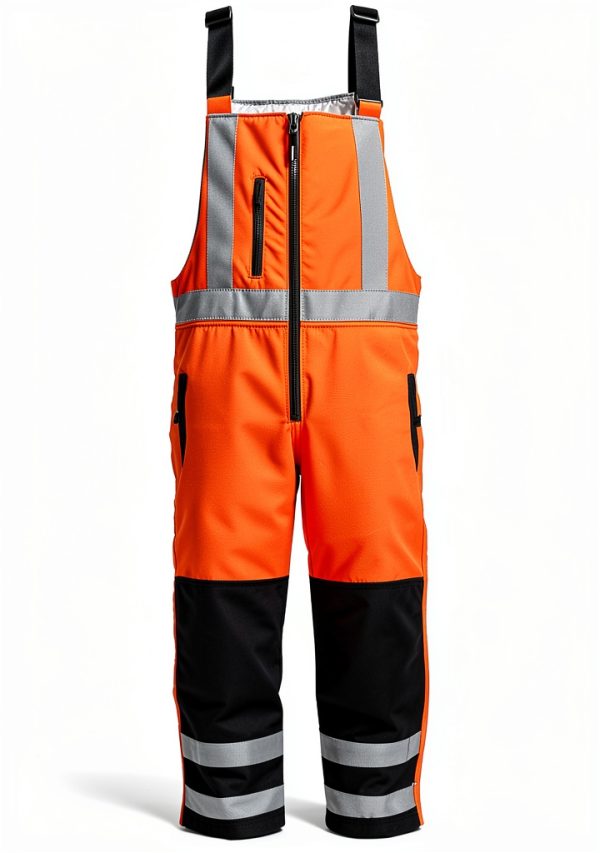 RefrigiWear Men’s HiVis Insulated Softshell High-Bib Overalls, -20°F (-29°C)-0